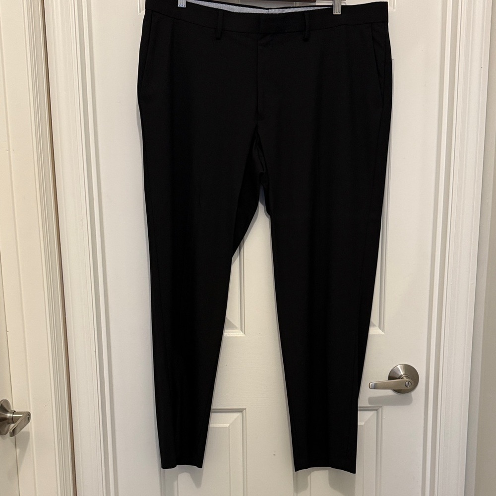 Haggar Classic Black Dress Pants for Men